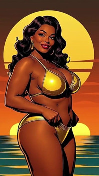 Bold Black Woman Animated to Tease