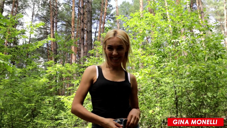 Gina Monelli: Pissing compilation - Blonde slut like pee outdoor