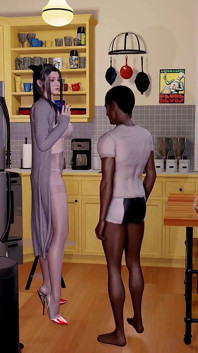 3D Hot Asian Stepmother Cheating with Her BBC Stepson