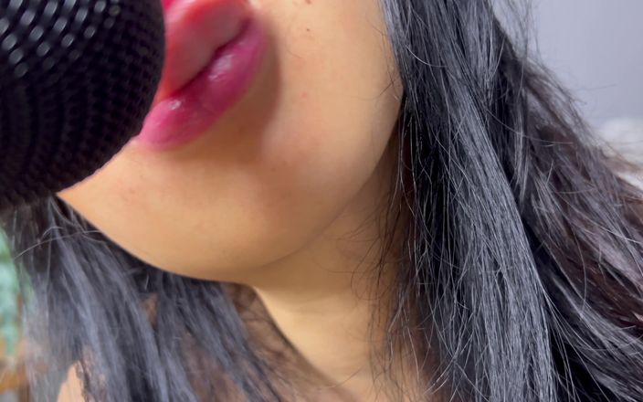 Asmr_mouth: Sensuell Yeti Mic slickar