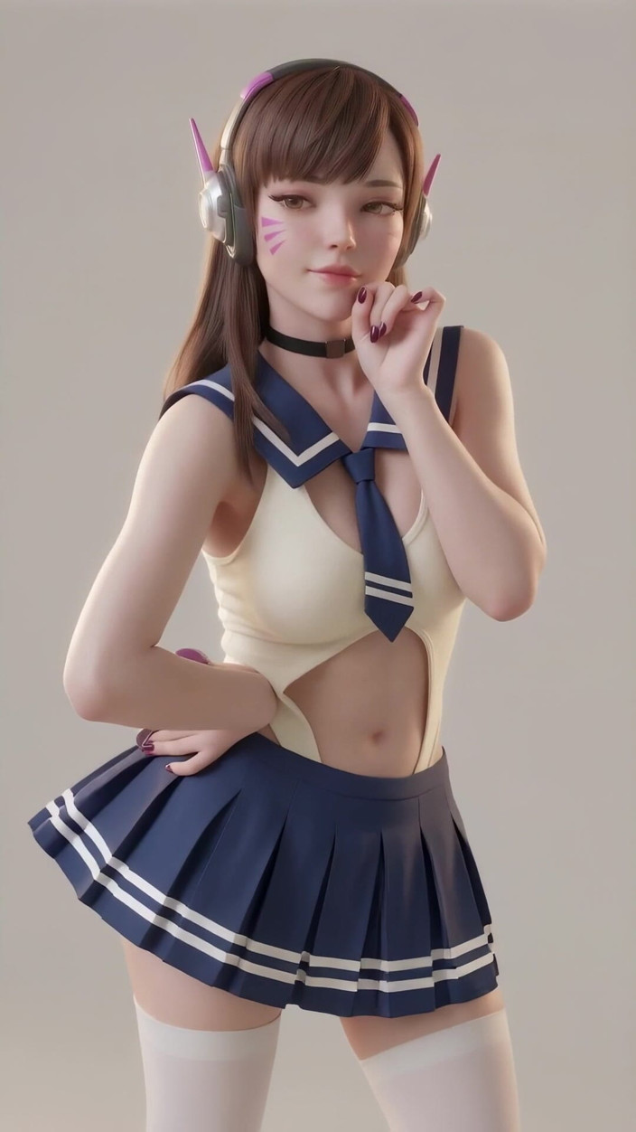 3D-Hentai Games: D.va's mooie dans (Apink - U Je)