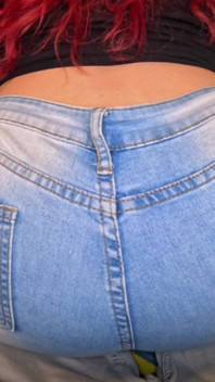 Redhead Jeans Lap Farts POV - Rubbing on Your Dick