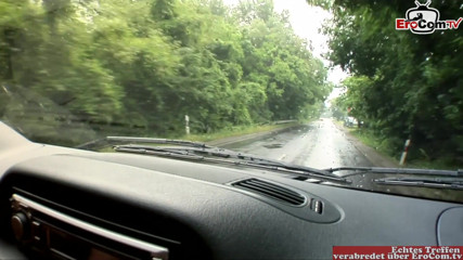 EroCom: Skinny blonde babe pick up for outdoor anal sex
