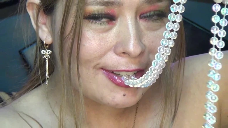 Angel eyes studio: Awesome! I Deepthroated a 4 Meters Long Pearls Collar!