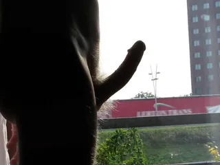 Hotel Window Flash to Busy Street