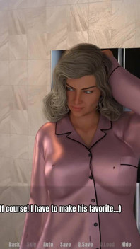 Grandmas house: dinner with sexy mature MILF  ep.4