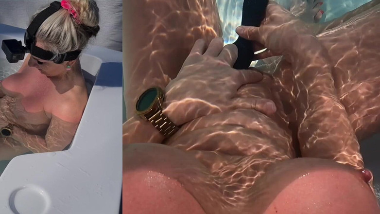 LC couple: POV śliczna milf ze swoją ulubioną zabawką w jacuzzi pip za...