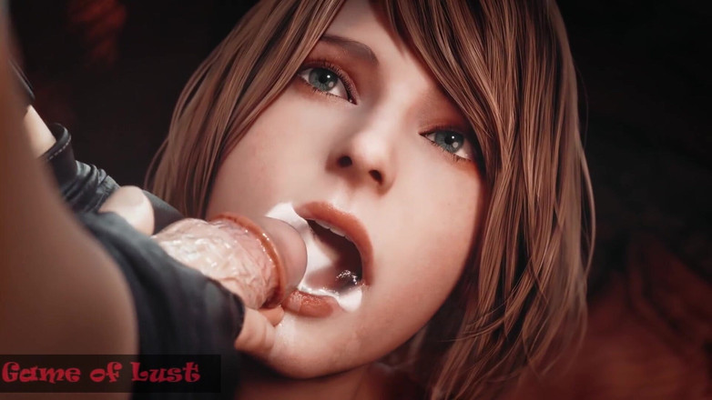 Game of Lust 3D: Heißes 3D-mädchen fickt von hinten und sperma im mund