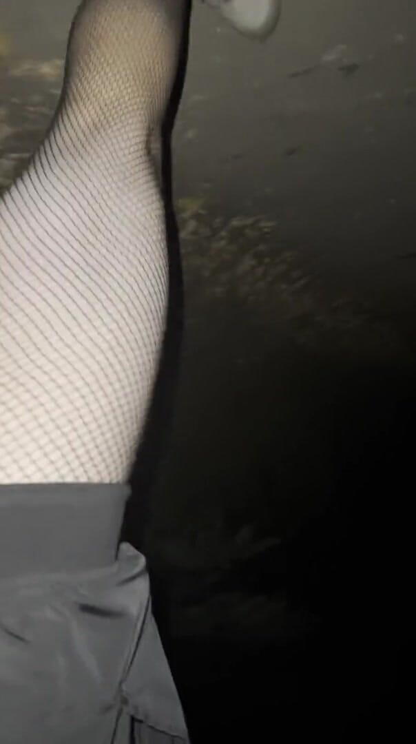 Apomit: Night walking in pantyhose close road teen hot boy flash...