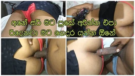 Hence He Thrust His Dick Into Her Anal in a Slow and Steady Mode Sri Lankan Sexy Teen Girlfriend with White Big Ass
