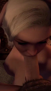 불 앞에서 딥쓰롯 : 3D 포르노