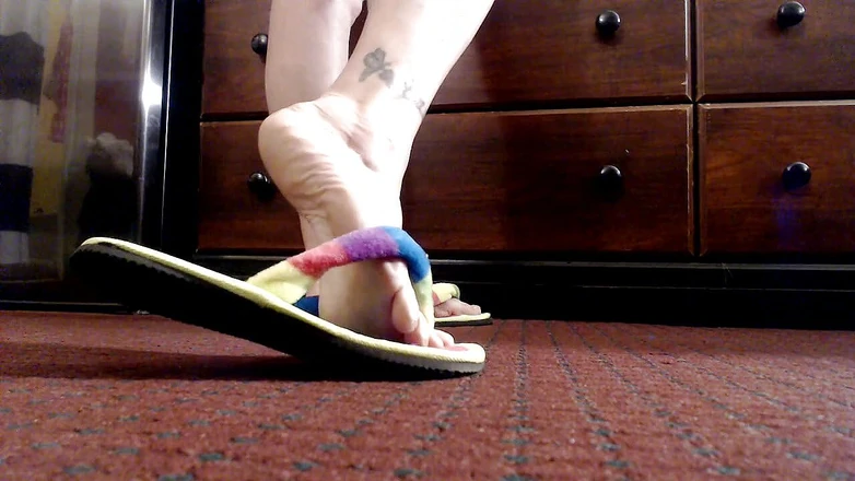 Abby Anna: Flipflops kaki matang 360's view