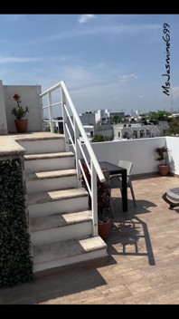 Du kommer upp på taket