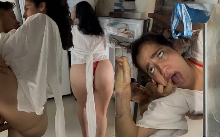 NamiQsein: Nami Gets Trapped in the Fridge and Her Stupid Stepbrother...