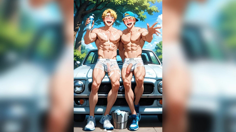 AI gay porn: Petite bite, gay, pipe, grosse bite