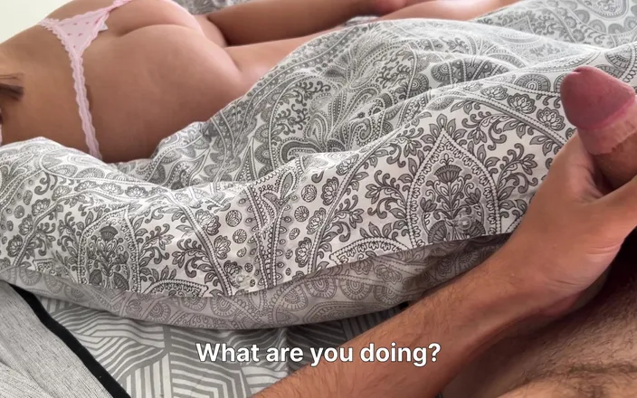 Sugary Kitty: Day 1 Stepsister Sharing Bed with Me - She Moaning Not Cum...