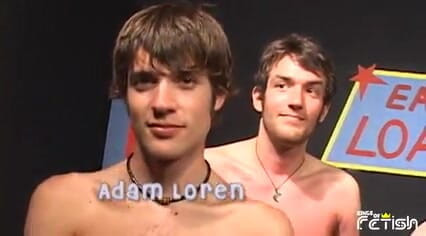 Gay Diaries: Group of young guys participate at a blowing contest and...