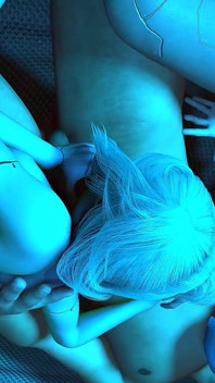 Rebecca dan lucy lagi asik nyepong dan ngocok kontol | Parodi Cyberpunk Edgerunners