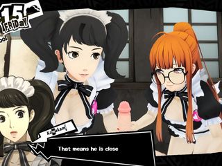 Valwinz: Futaba Kawakami doppelter handjob - persona 5