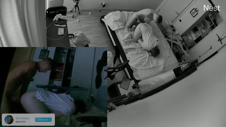 GayDuplo: Coppia di twink sorpresi a scopare sulla videocamera nest nudo...