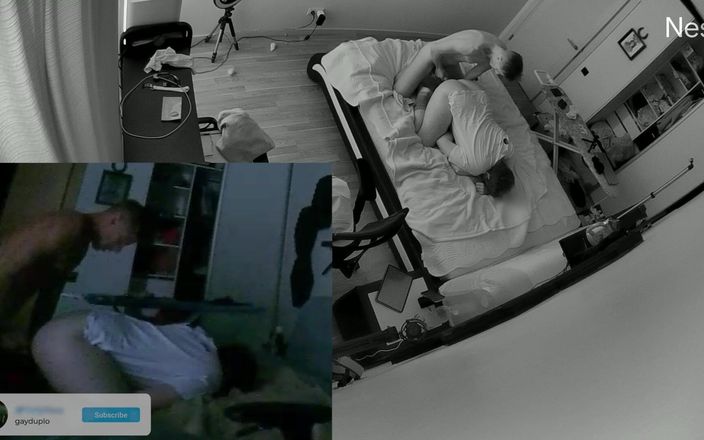 GayDuplo: Un cuplu twink surprins futându-se pe camera Nest Bare cu...