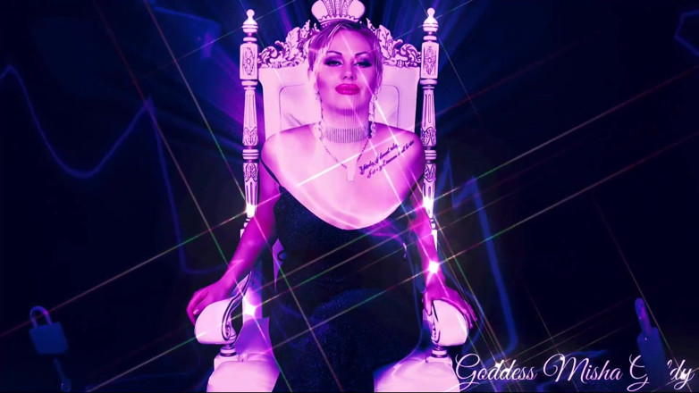 Goddess Misha Goldy: 매혹적인 ASMR! 나는 오늘 순결에 당신을 잠글 것이다! 키 홀더에게 봉사해!