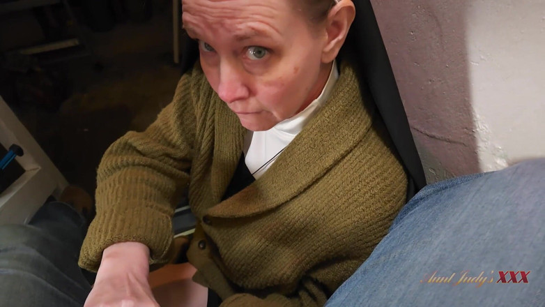 Aunt Judy's XXX: AuntJudysXXX - Naughty Horny Nun Autumn Fucks the Handyman