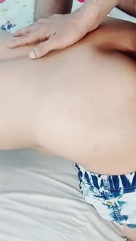 Stor röv indisk tjej knullad i doggy stil, muslimsk chudai på hindi i hijab