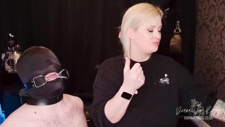 Diana Von Rigg: Hogtie Struggle for My Spit