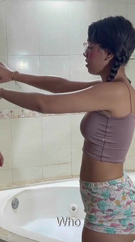 I Share a Bathroom with My Little Stepsister and I End up Fucking Her Hard and Cumming in Her Ass