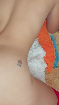 Huge Dildo That Barely Fits in Her Pussy