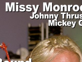 Picticon bondage and fetish: Missy Monroe и Johnny Thrust и Mickey G. Bound с кляпом во рту трахаются в анал A2M, камшот на лицо GMJP_BD0105