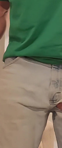 Accidental arousal leads to big cock and two big cumshots
