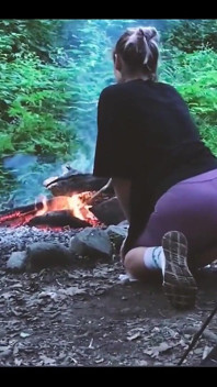 Teen Sex in the Forest, in a Tent. Real Video