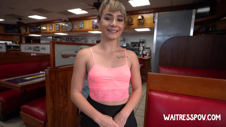 Waitress POV: Waitress pov - Anna Mae - si comel negara w / pantat