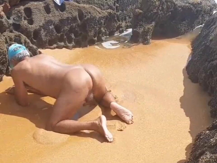 Ladysilvas: Ladysilva nackt am strand, sehr heiß