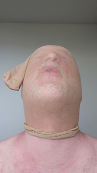 Colagem De Selfies Com Máscaras Feitas De Meia-calça