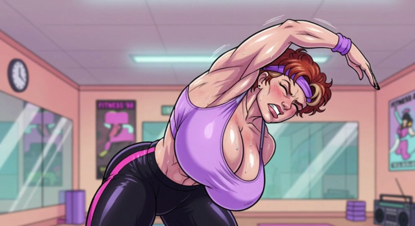 AI Porn: Babes Sweating in Yoga Class