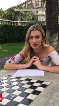 Towering Chinese Stud Rails 6' Blonde Bombshell Alexa Grace Until She Screams