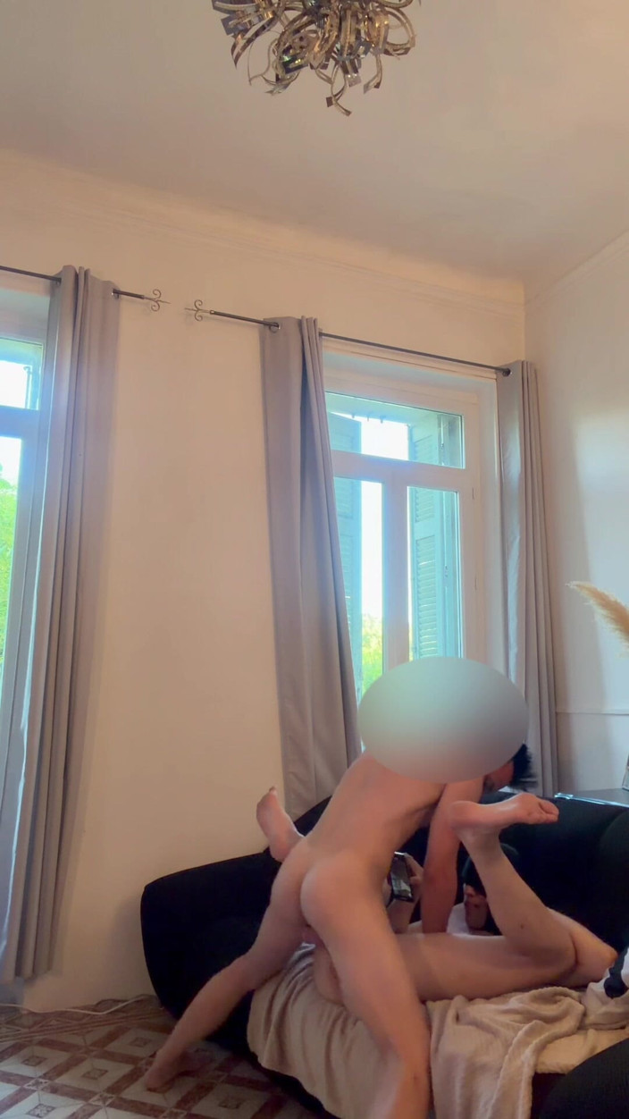 Gabriel Loma: His Cock Smashes My Ass and Makes the Sofa Back...