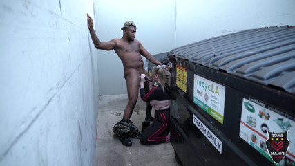 Rome Major: BBC Rome Major gets sucked of behind a dumpster!