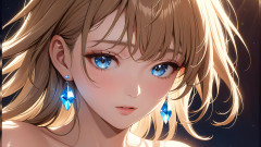 LustRender: Kemeriahan yang tenang: seorang wanita muda yang cantik dalam cahaya...