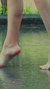 Bare Legs in the Rain