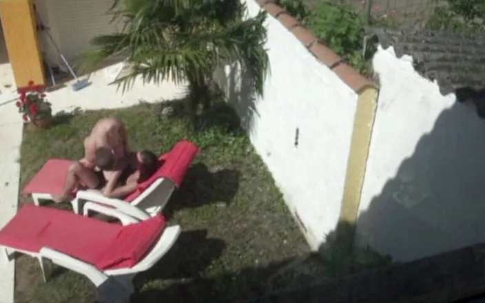EXHIB BOYS: Exhibit sex with two French twinks fucking in the garden