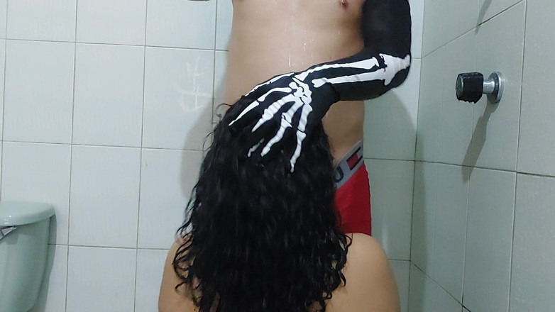 Josyandhot: Latina sprcha brousí s oblečením - skutečné vložení Škádlení