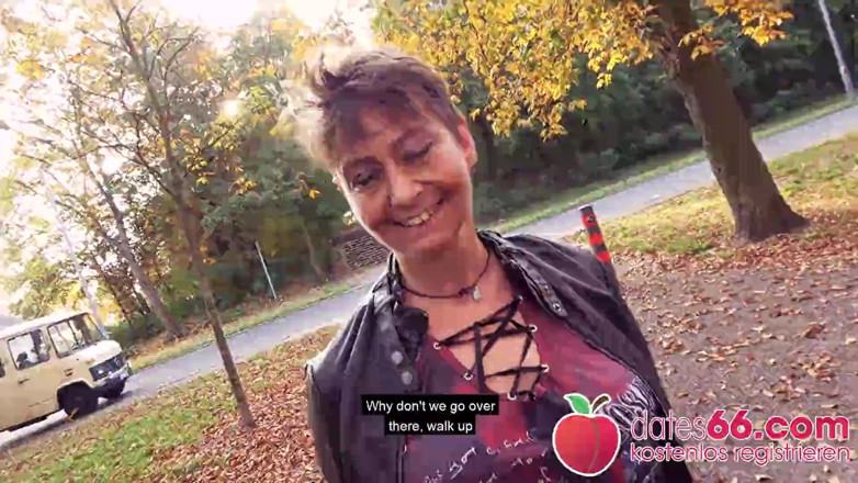 Dates66: Ugly German MILF fucked by random stranger!