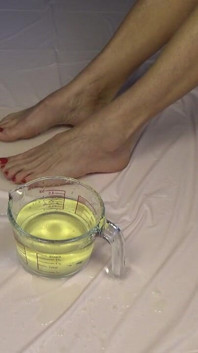 Golden Shower. Foot Fetish and Food Games