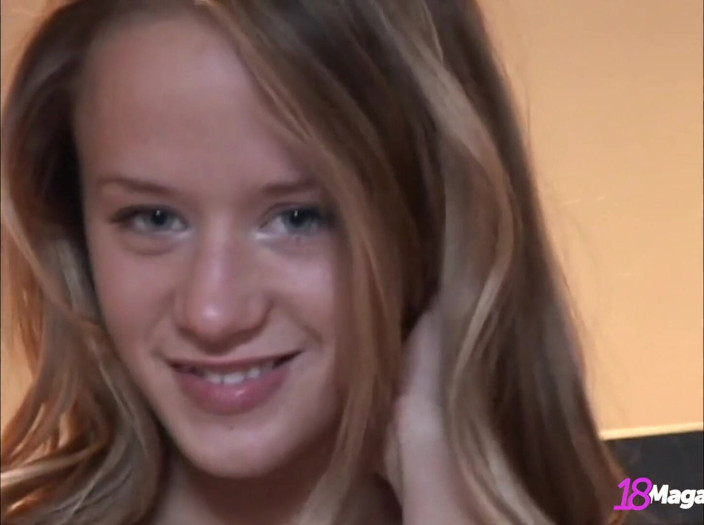 18Magazine: Little boobies &amp; fishnets! Tiny teen simply cody in &amp; out of...