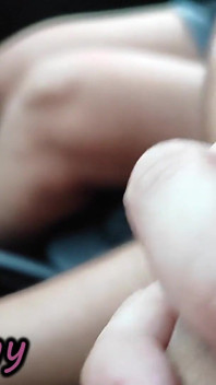 French Teacher Sucks Student Bull Huge Cock in Public Parking Risky Blowjob Until Massive Cumshot