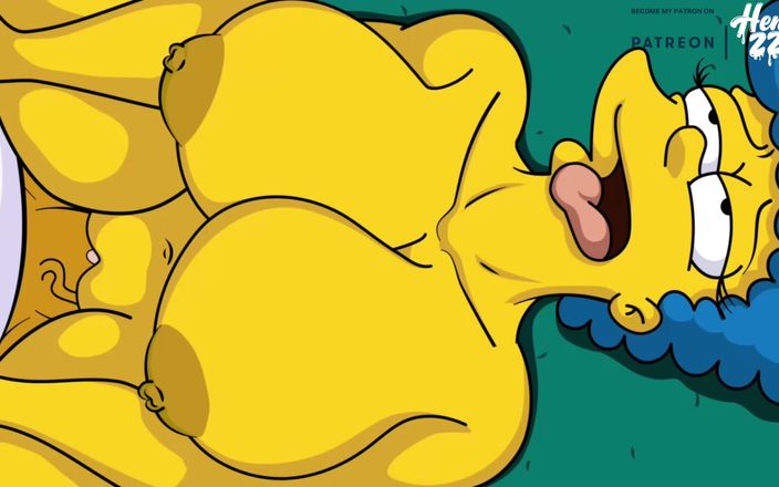Hentai ZZZ: De Simpsons Homer en Marge cartoon pornovideo
